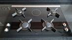 4 pits gaskookplaat met warmhoudplaatje, Witgoed en Apparatuur, Kookplaten, Ophalen, Gebruikt, 4 kookzones, Inbouw