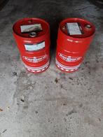 2 olievaten /oliedrums 60 liter, Ophalen, Gebruikt, Vuurton