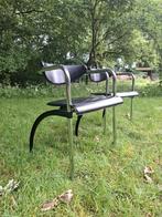 Vintage design stoelen Arnold Merckx for Arco jaren 80, Ophalen of Verzenden, Gebruikt, Zwart, Metaal