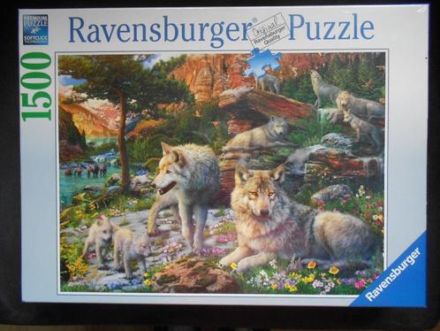 Ravensburger wolven Puzzel 165988 Wolfroedel 1500 Stukjes, Hobby en Vrije tijd, Denksport en Puzzels, Nieuw, Legpuzzel, 500 t/m 1500 stukjes