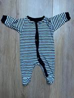 Witte overslag/meegroei romper zwarte strepen, maat 56 - H&M, Ophalen of Verzenden, Zo goed als nieuw, Jongetje of Meisje, Nacht- of Onderkleding