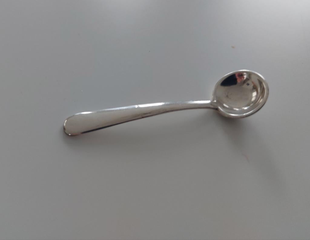 Zilveren zoutlepeltje gemerkt, Antiek en Kunst, Ophalen of Verzenden, Zilver