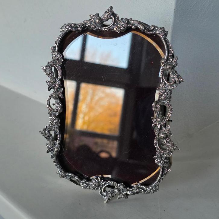 Uitzonderlijk mooie Antieke Zilveren Fotolijst met Facetglas, Antiek en Kunst, Antiek | Goud en Zilver, Zilver, Ophalen of Verzenden