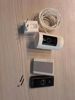Ring Video Deurbel + Chime + Beveiligingscamera, Ophalen of Verzenden, Zo goed als nieuw, Buitencamera