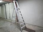 Solide Trapladder / bordestrap 7 treden, Doe-het-zelf en Verbouw, Ladders en Trappen, 2 tot 4 meter, Ladder, Opvouwbaar of Inschuifbaar