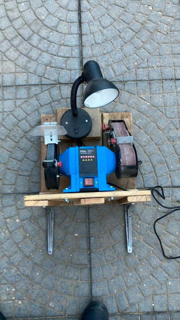Güde Bandschuurmachine / Werkbankslijpmachine GDS 150 K, Doe-het-zelf en Verbouw, Gereedschap | Slijpmachines, Zo goed als nieuw