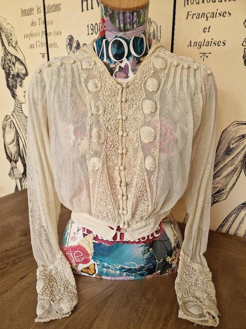 Antieke, Victoriaanse kanten bodice / blouse, Antiek en Kunst, Antiek | Kleding en Accessoires, Dames, Ophalen of Verzenden