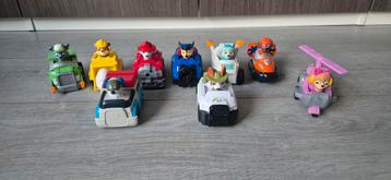 9x paw patrol auto met vaste pup beschikbaar voor biedingen