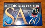2 x TDK SA 60 High Position cassettebandje - Sony HF 90, Ophalen, 2 t/m 25 bandjes, Overige genres, Nieuw in verpakking