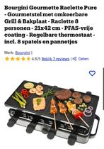 Bourgini Gourmette Raclette Pure - Grill & Bakplaat, Witgoed en Apparatuur, Gourmetstellen, Ophalen of Verzenden, Nieuw, 8 personen of meer