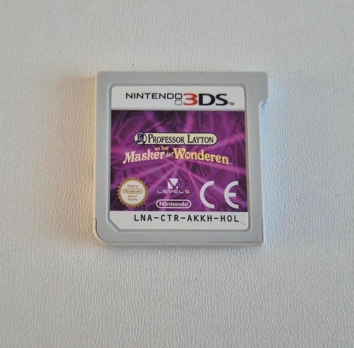 Professor Layton Het Masker Der Wonderen Nintendo 3DS Game, Spelcomputers en Games, Games | Nintendo 2DS en 3DS, Gebruikt, Puzzel en Educatief