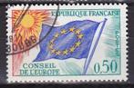 meeloper Europa Frankrijk 1971 MiNr. 15 gestempeld Raad, Postzegels en Munten, Postzegels | Europa | Frankrijk, Verzenden, Gestempeld