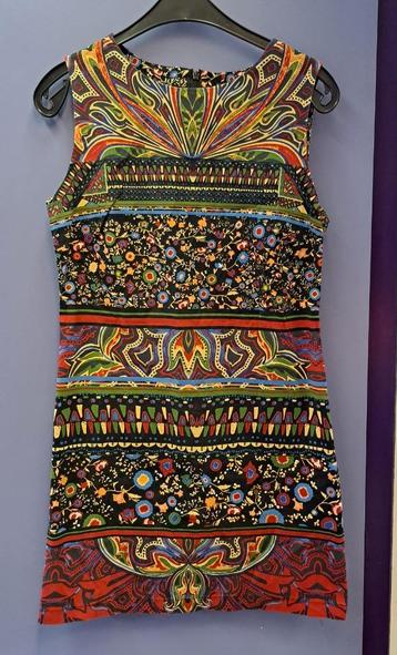 Desigual jurk met kleurrijke etnische print – maat 40 48994 beschikbaar voor biedingen