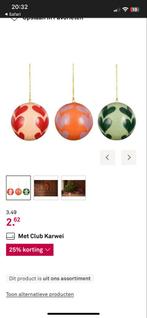 Gezocht kerstbal roze met rode hartjes karwei, Ophalen of Verzenden