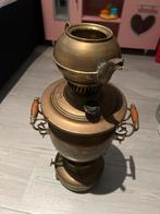 Antieke Iraanse Messing Samovar Mosavi Fabriek Ca 1950–1980, Antiek en Kunst, Antiek | Koper en Brons, Ophalen of Verzenden, Koper