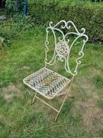 Brocante ijzer stoel voor in de tuin, Ophalen, Gebruikt, Metaal