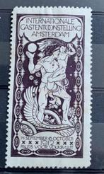 Sluitzegel A'dam 1912 Paleis voor Volksvlijt GAS Tent., Postzegels en Munten, Postzegels | Nederland, Verzenden, T/m 1940, Gestempeld