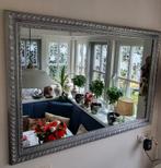 HOUTEN ZILVERKLEURIGE BAROK SPIEGEL, Ophalen, Gebruikt, Rechthoekig