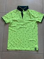 Felgroene polo met vogels 158-164, Kinderen en Baby's, Kinderkleding | Maat 158, Gebruikt, WE, Ophalen of Verzenden, Shirt of Longsleeve