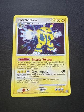 Electivire [Holo] 3/130 - Pokemon Diamond & Pearl beschikbaar voor biedingen