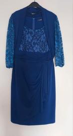 Vera Mont koningsblauw mouwloos jurkje knielengte met bolero, Blauw, Maat 42/44 (L), Ophalen of Verzenden, Zo goed als nieuw