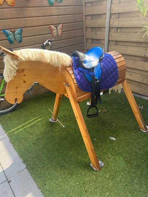 Houten paard (Helga Kraft), Kinderen en Baby's, Speelgoed | Houten speelgoed, Gebruikt, Rij- of Hobbelspeelgoed, Ophalen