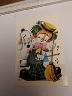 CLOWN MET STRIJKSTOK  EN BEZEM -  BREA, Verzenden, 1960 tot 1980, Overige thema's