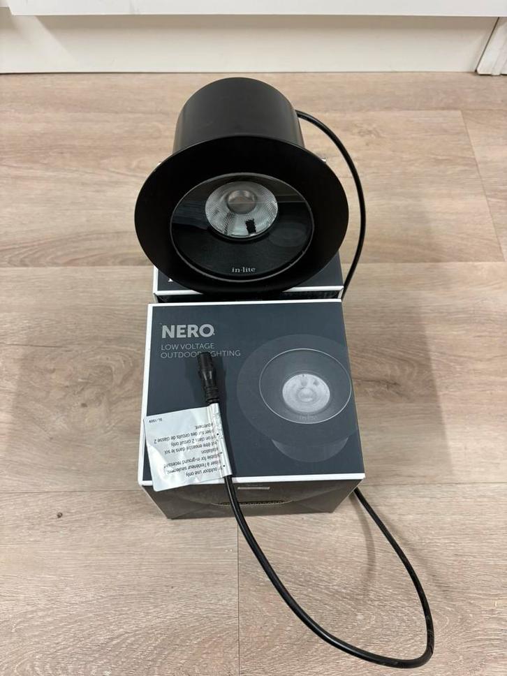 Te koop aangeboden: 3 stuks In-Lite NERO grondspots, Tuin en Terras, Buitenverlichting, Nieuw, Ophalen of Verzenden