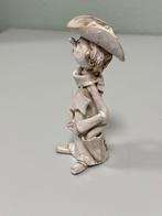 Vintage Dino Bencini Beeldje Brandweerman Italië Gesigneerd, Ophalen of Verzenden, Zo goed als nieuw, Mens