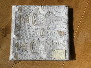 Vintage polyester vierkant tafelkleed, rozet faux gehaakt beschikbaar voor biedingen