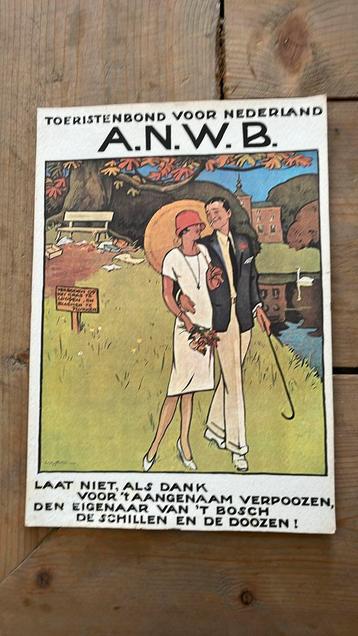 Iconisch affiche ANWB - Willy Sluiter uit 1928 beschikbaar voor biedingen