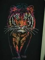 Prachtige tijger geborduurd op kussenhoes van 40/40cm, Ophalen of Verzenden, Nieuw, Vierkant