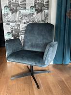 Draaifauteuil Velvet Petrol, Huis en Inrichting, Fauteuils, Ophalen, Nieuw, 75 tot 100 cm, Stof