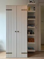zeer mooie tweedeurs witte kledingkast (leg en hang), Huis en Inrichting, Kasten | Kledingkasten, Ophalen, Met hangruimte, 50 tot 100 cm