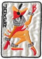 Fraai ontworpen joker kleding badge stof, Ophalen of Verzenden, Zo goed als nieuw, Speelkaart(en)