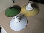 Tekoop 3 Emaille lampen kappen Retro/ouderwets, Ophalen
