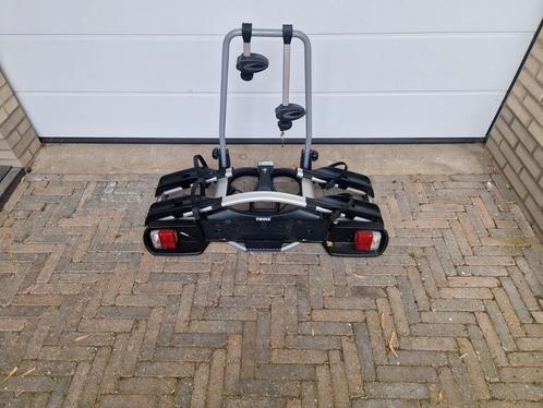 Thule EuroWay 921 Kantelbare Fietsendrager, Auto diversen, Fietsendragers, Zo goed als nieuw, Trekhaakdrager, 2 fietsen, Brede banden