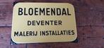 Emaille bord Bloemendal Deventer malerij installaties, Ophalen of Verzenden