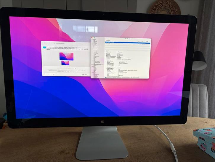 Apple Thunderbolt Display 27-inch, Computers en Software, Monitoren, Gebruikt, 60 Hz of minder, DisplayPort, Thunderbolt, Ingebouwde speakers