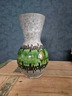 Vintage West Germany Vaas - Groen/Grijs. Duitse vaas., Ophalen