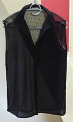 24Colours - Zwart topje met achterpand van gaas, Kleding | Dames, Maat 38/40 (M), 24Colours, Zwart, Ophalen of Verzenden