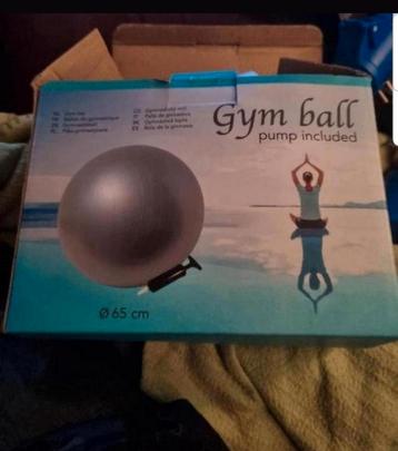 Fitness bal met pomp 65 cm doorsnee bieden gebruikt beschikbaar voor biedingen