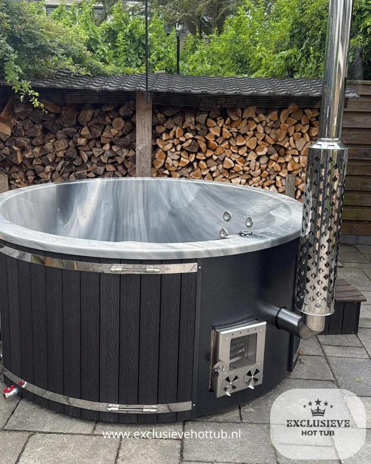 Hottub houtgestookte/elektrische of hybride/Exclusieve, Tuin en Terras, Zwembad-toebehoren, Nieuw, Filter, Ophalen of Verzenden