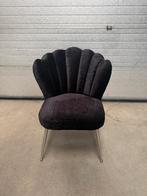 Schelp Stoel, Huis en Inrichting, Ophalen, Zwart, Zo goed als nieuw, Stof