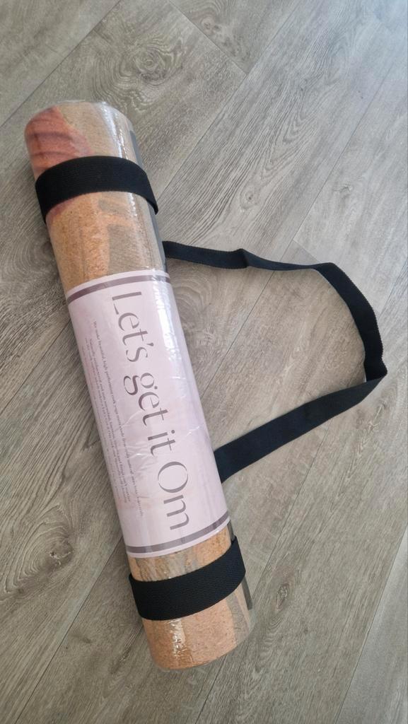 Yogamat 100% kurk, Sport en Fitness, Yoga en Pilates, Nieuw, Yogamat, Ophalen of Verzenden