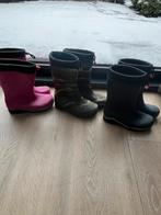3 paar Gevoerde laarzen (roze34)(gevlekte34)(blauwe33), Ophalen, Gebruikt, Jongen of Meisje, Laarzen