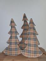 Schotse ruit beige burberi look kerstboom kussen, Ophalen, Zo goed als nieuw, Beige, Vierkant