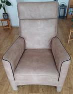Prachtige lederen fauteuil, beige, zo goed als nieuw!, 75 tot 100 cm, 75 tot 100 cm, Zo goed als nieuw, Ophalen