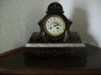 antieke klok zwart marmer., Ophalen of Verzenden