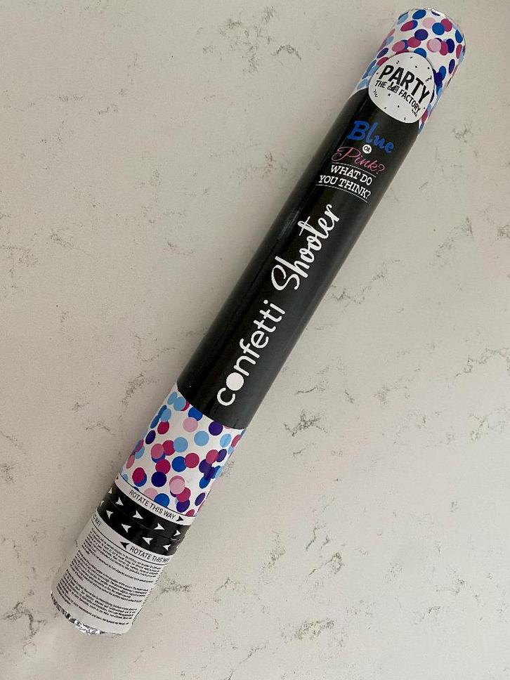 Confetti kanon / party popper blauw | gender reveal jongen, Hobby en Vrije tijd, Feestartikelen, Nieuw, Feestartikel, Geboorte of Huwelijk